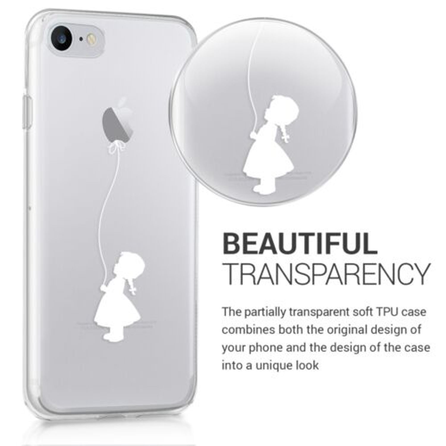 Husa pentru Apple iPhone 8/iPhone 7/iPhone SE 2, Silicon, Alb, 41448.10 fotografia produsului View 5 L