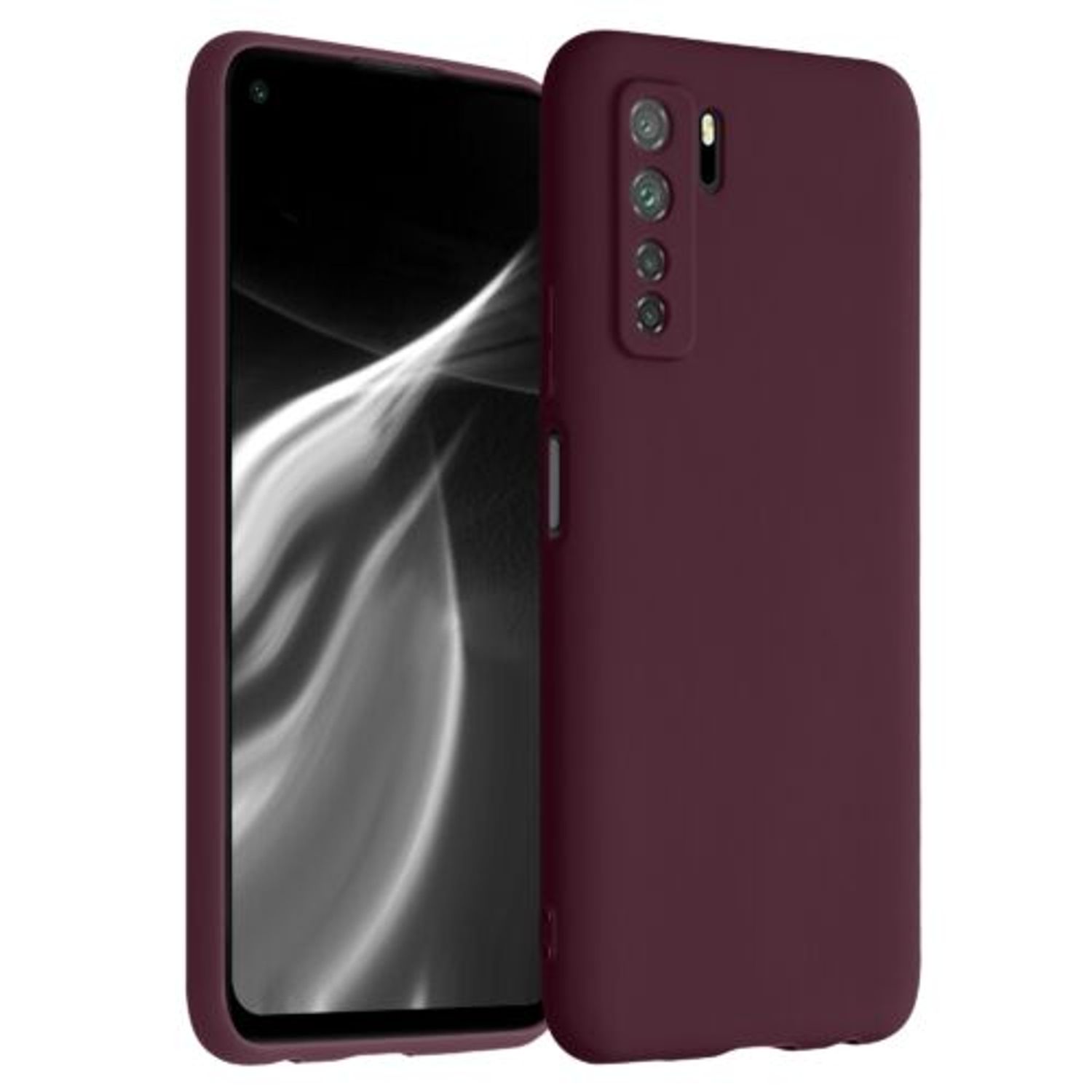 Husa pentru Huawei P40 lite 5G, Silicon, Rosu, 52529.190 fotografia produsului