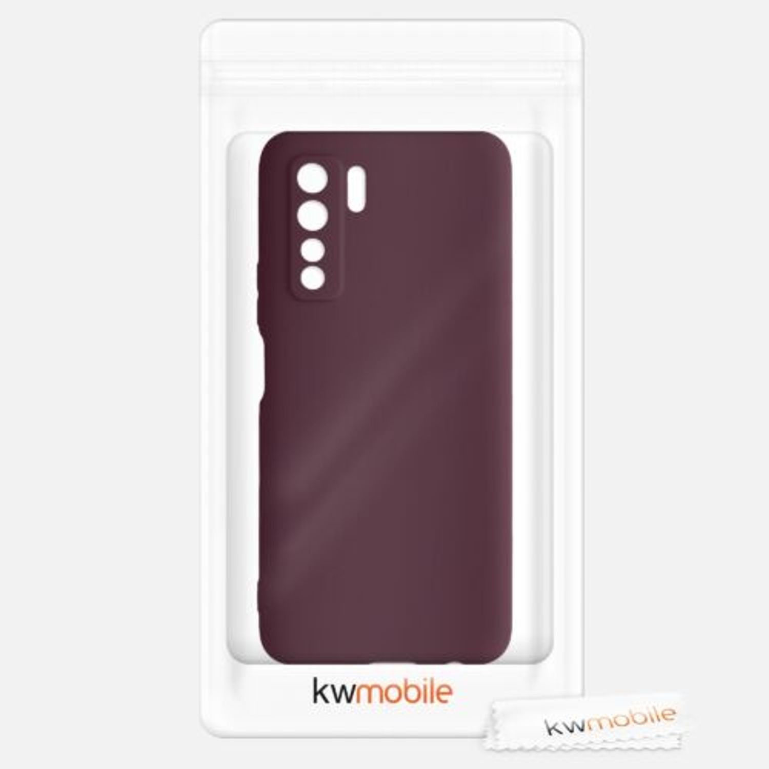 Husa pentru Huawei P40 lite 5G, Silicon, Rosu, 52529.190 fotografia produsului View 7 L
