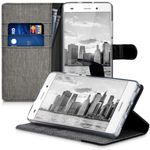 Husa pentru Huawei P8 Lite, Textil, Gri, 35223.22 fotografia produsului View 4 S