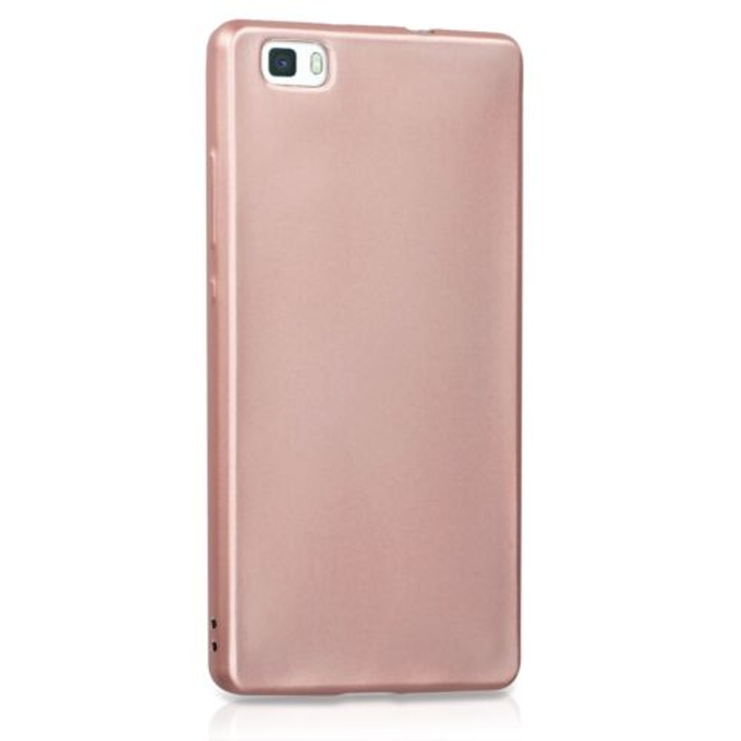Husa pentru Huawei P8 Lite, Silicon, Rose Gold, 40471.81 fotografia produsului View 8 L