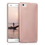 Husa pentru Huawei P8 Lite, Silicon, Rose Gold, 40471.81 fotografia produsului
