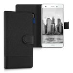 Husa pentru Huawei P8 Lite, Textil, Negru, 35223.73 fotografia produsului