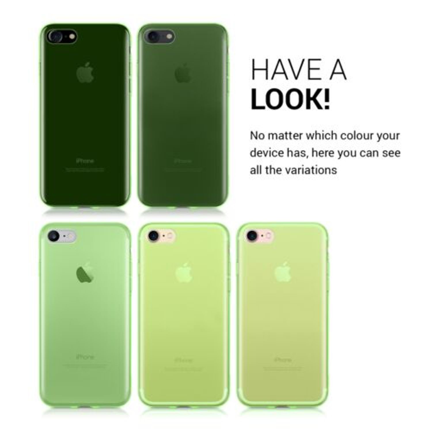 Husa pentru Apple iPhone 8/iPhone 7/iPhone SE 2, Silicon, Verde, 39449.07 fotografia produsului View 5 L