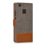 Husa pentru Huawei P9 Lite, Textil, Gri, 38037.25 fotografia produsului View 10 S