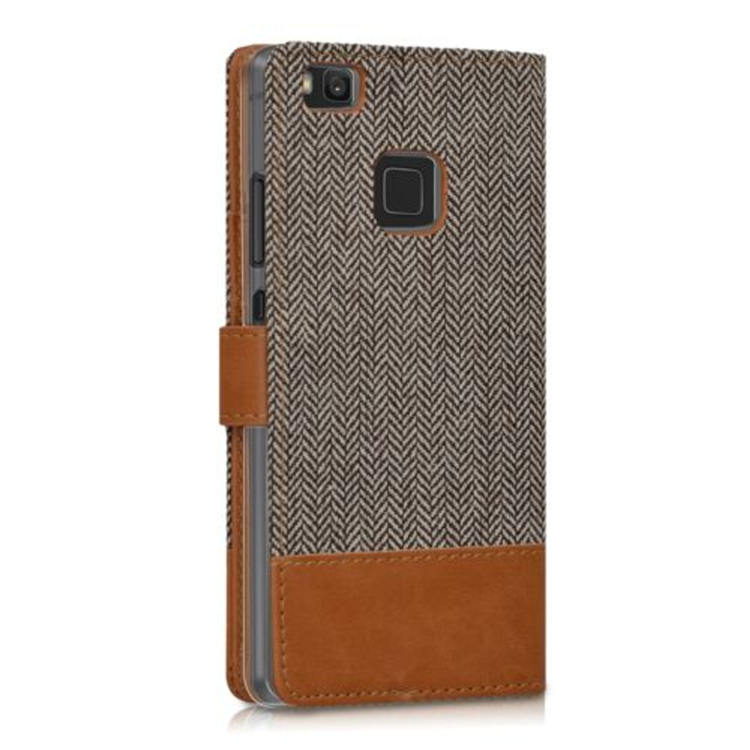 Husa pentru Huawei P9 Lite, Textil, Gri, 38037.25 fotografia produsului View 10 L