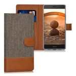 Husa pentru Huawei P9 Lite, Textil, Gri, 38037.25 fotografia produsului