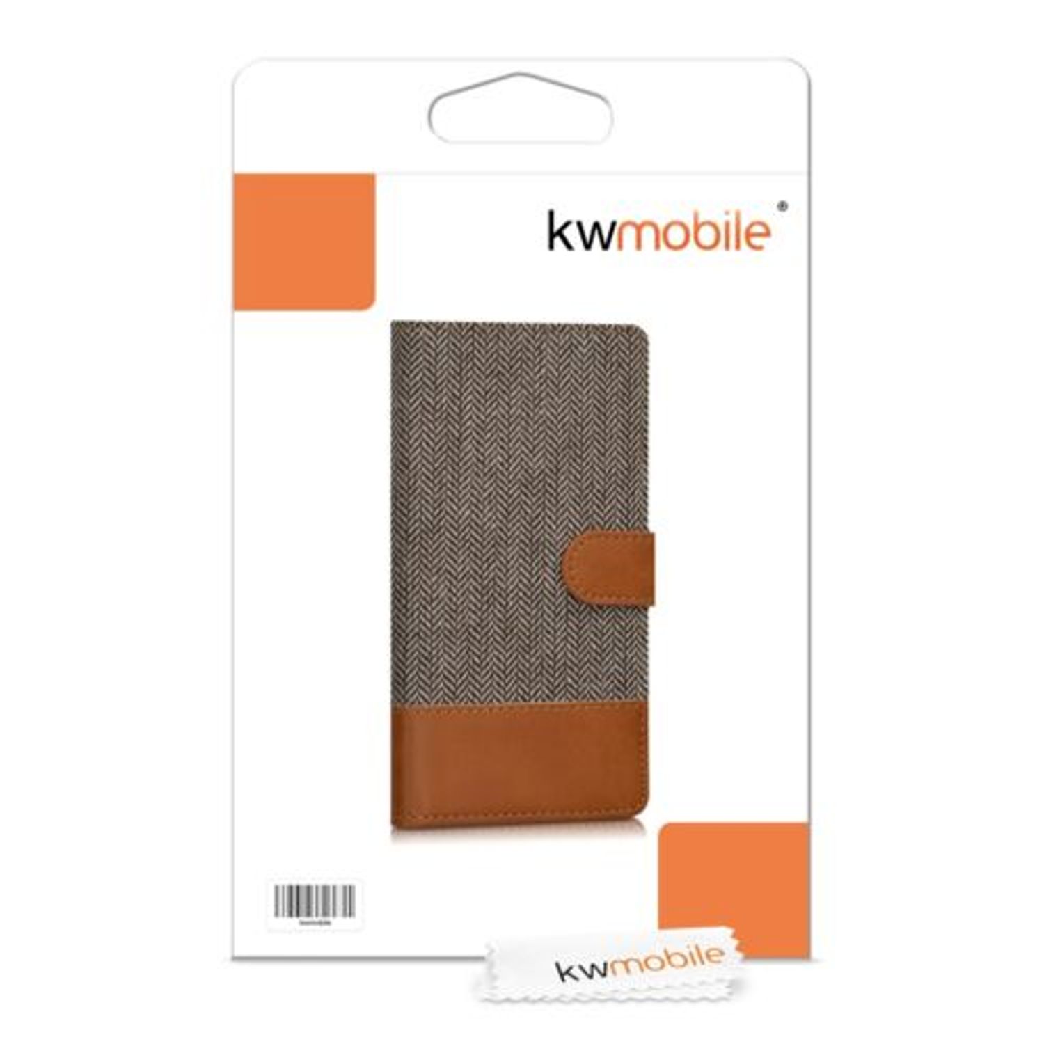 Husa pentru Huawei P9 Lite, Textil, Gri, 38037.25 fotografia produsului View 5 L