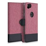 Husa pentru Google Pixel 2, Textil, Roz, 43082.10 fotografia produsului View 4 S