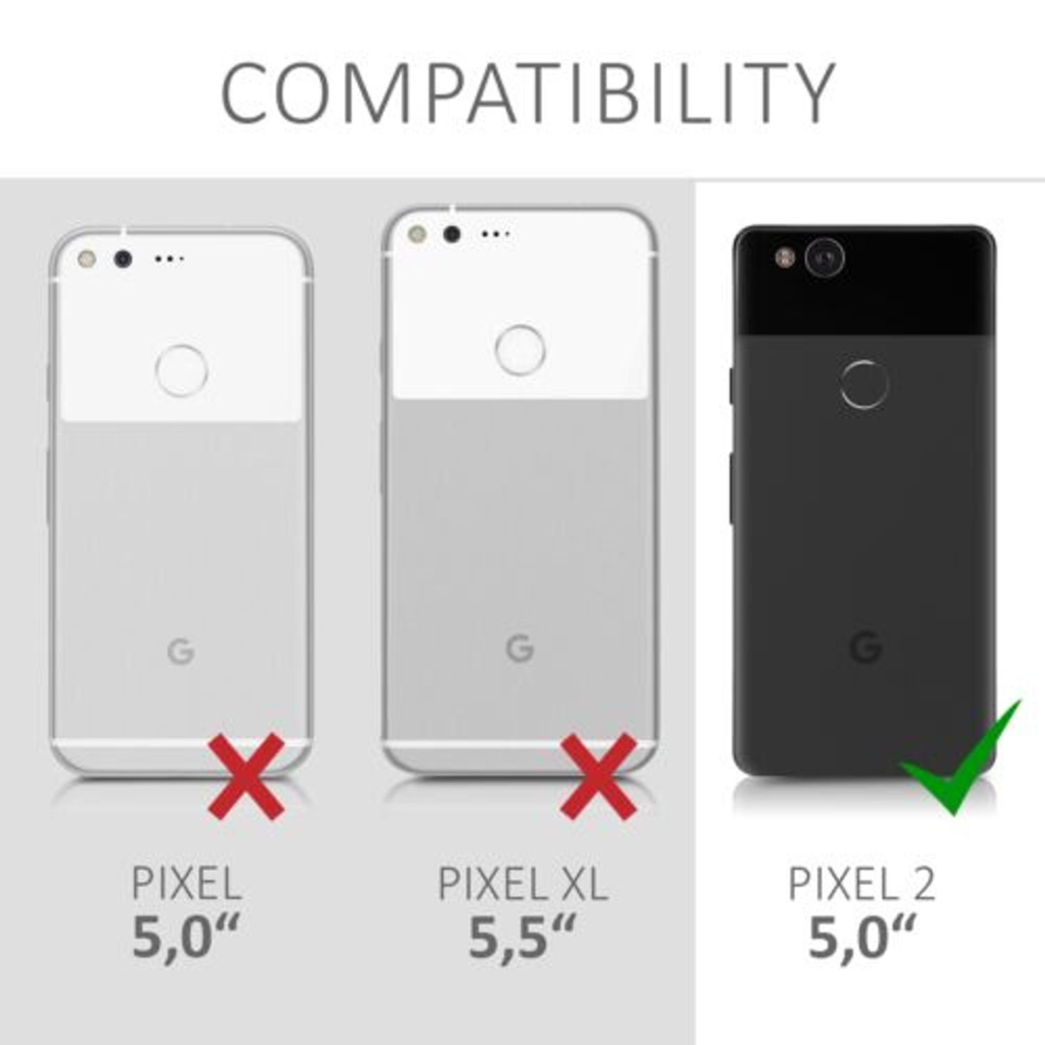 Husa pentru Google Pixel 2, Textil, Roz, 43082.10 fotografia produsului View 6 L