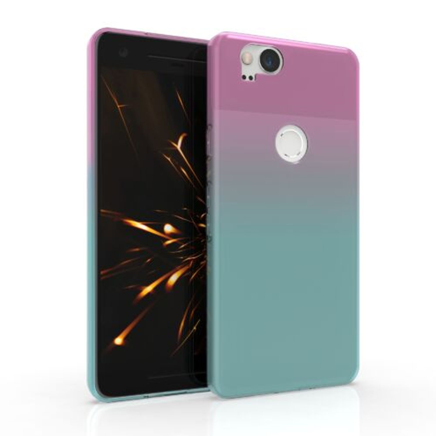 Husa pentru Google Pixel 2, Silicon, Roz, 49639.01 fotografia produsului