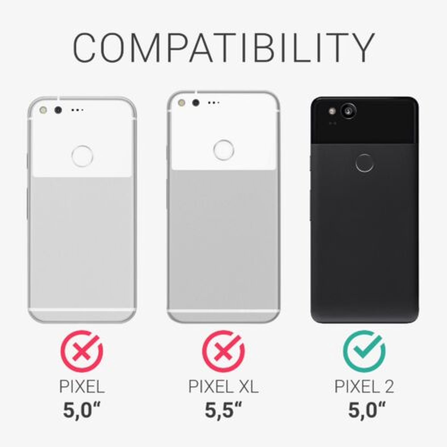 Husa pentru Google Pixel 2, Silicon, Roz, 49639.01 fotografia produsului View 6 L