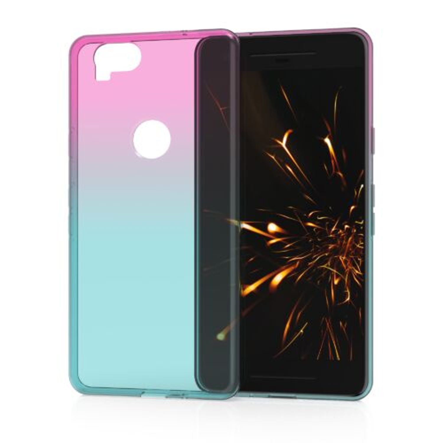 Husa pentru Google Pixel 2, Silicon, Roz, 49639.01 fotografia produsului View 2 L