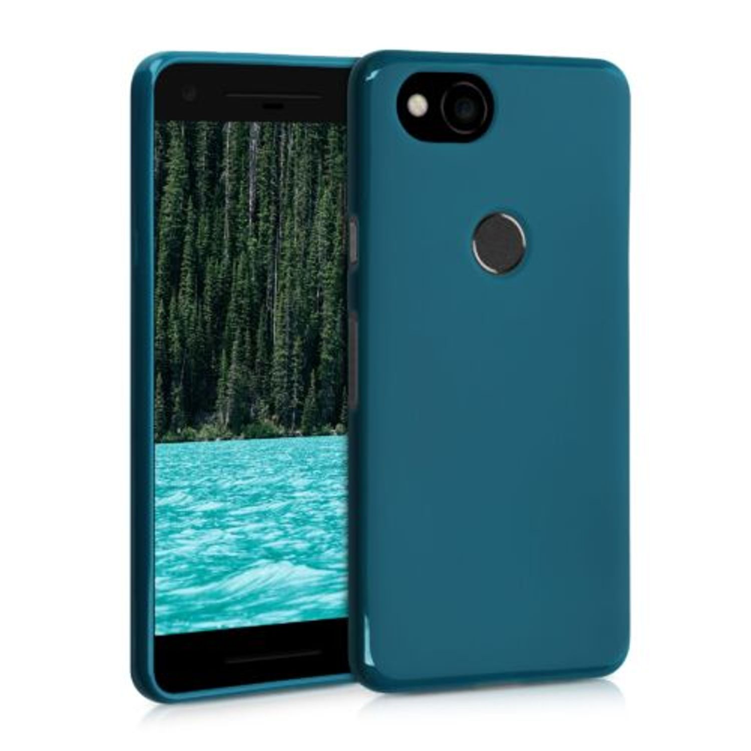 Husa pentru Google Pixel 2, Silicon, Verde, 43081.57 fotografia produsului