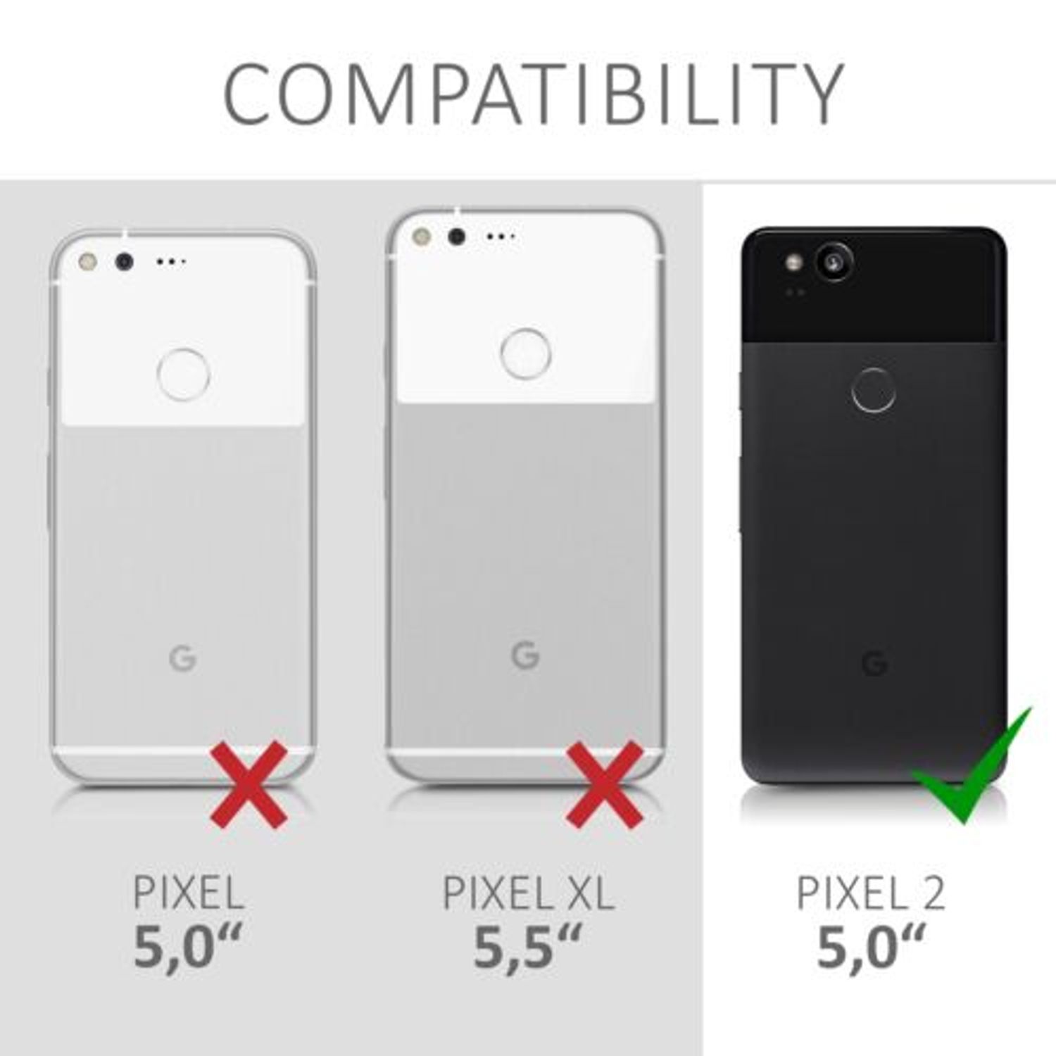 Husa pentru Google Pixel 2, Silicon, Verde, 43081.57 fotografia produsului View 2 L