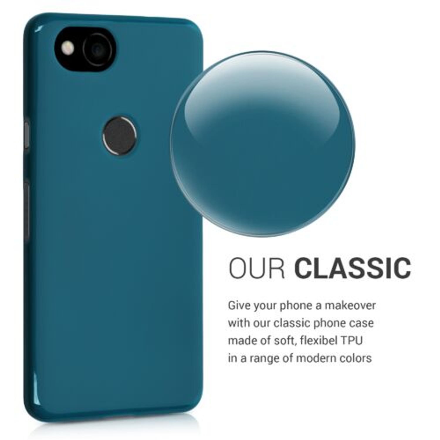Husa pentru Google Pixel 2, Silicon, Verde, 43081.57 fotografia produsului View 7 L