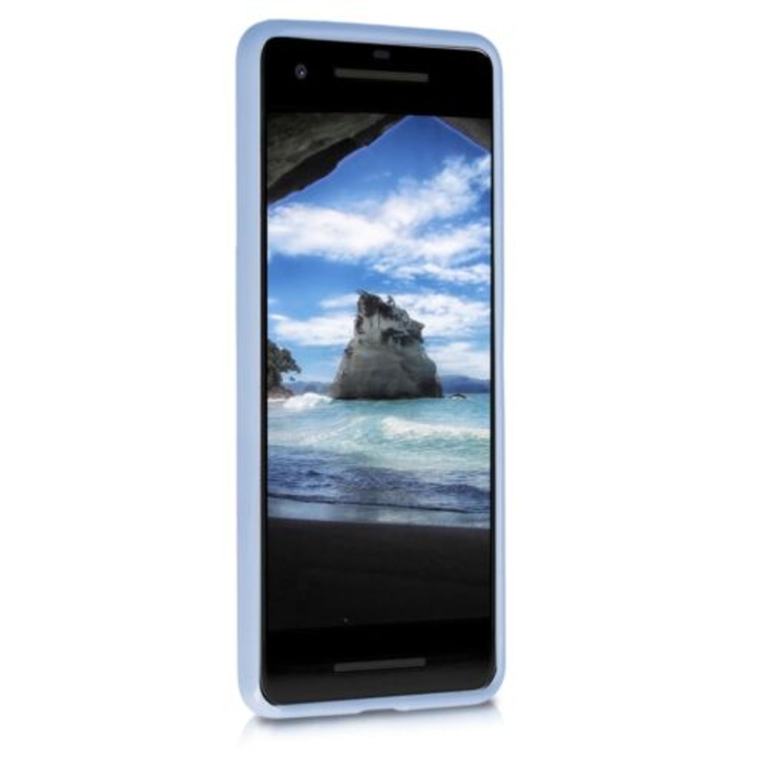 Husa pentru Google Pixel 2, Silicon, Albastru, 43081.58 fotografia produsului View 6 L