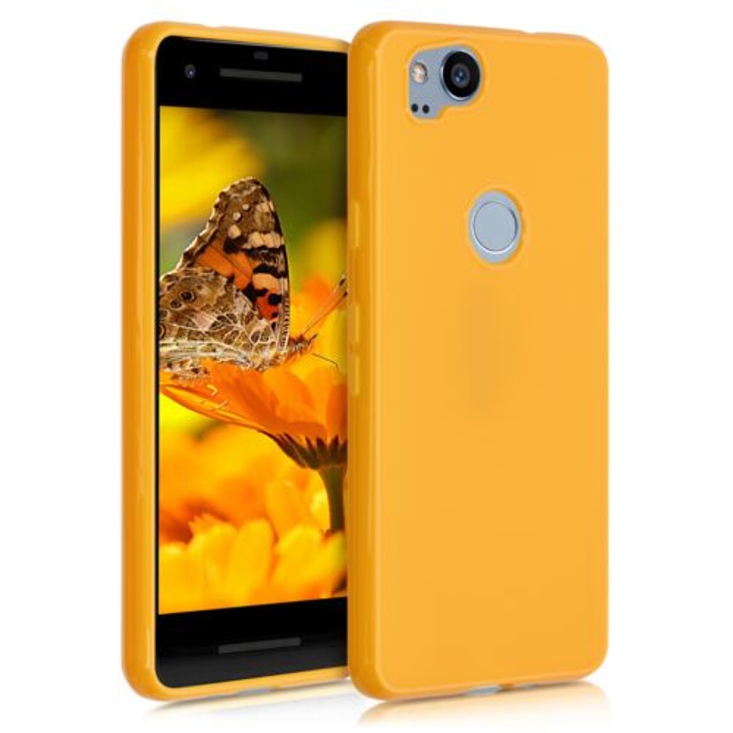 Husa pentru Google Pixel 2, Silicon, Galben, 43081.143 fotografia produsului