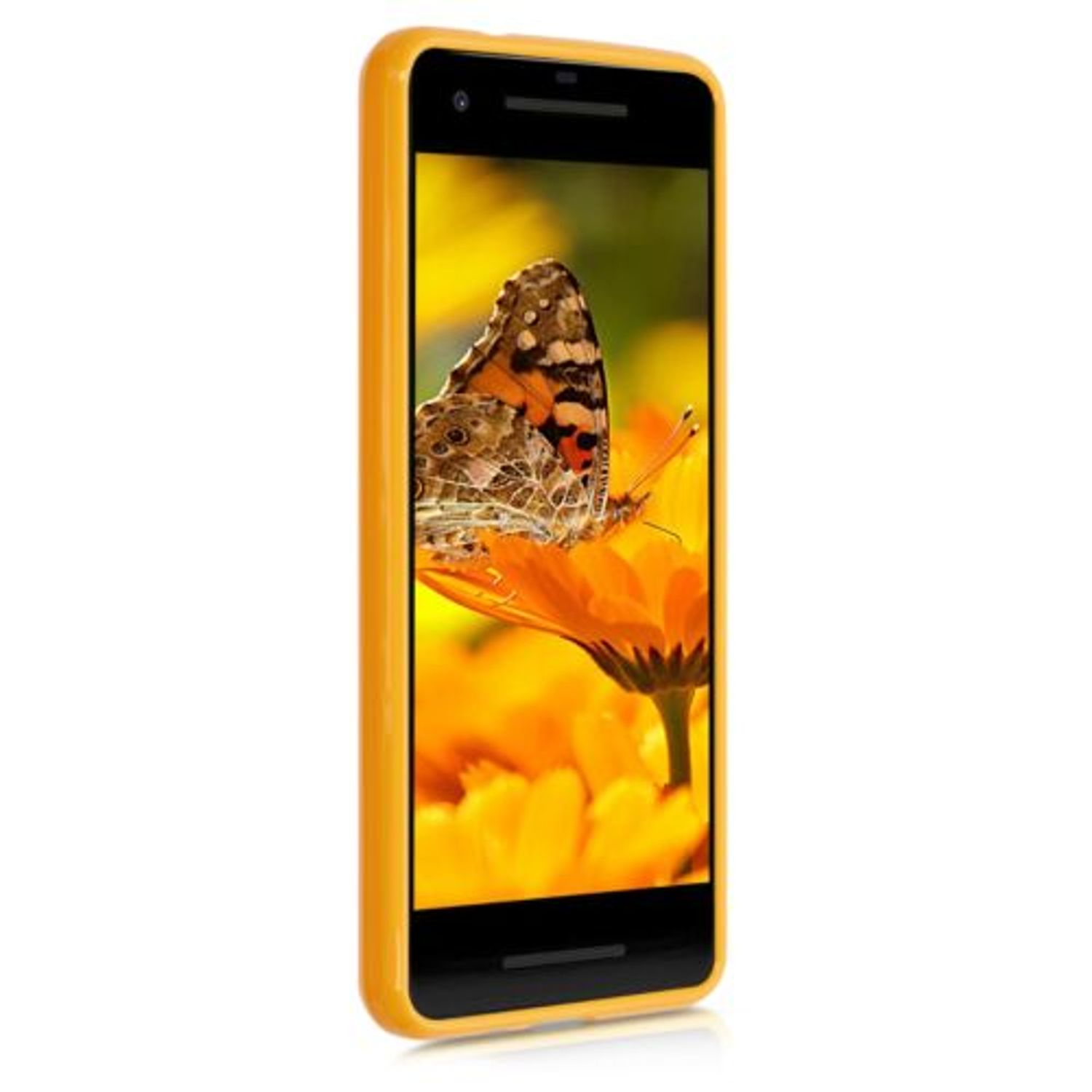 Husa pentru Google Pixel 2, Silicon, Galben, 43081.143 fotografia produsului View 3 L