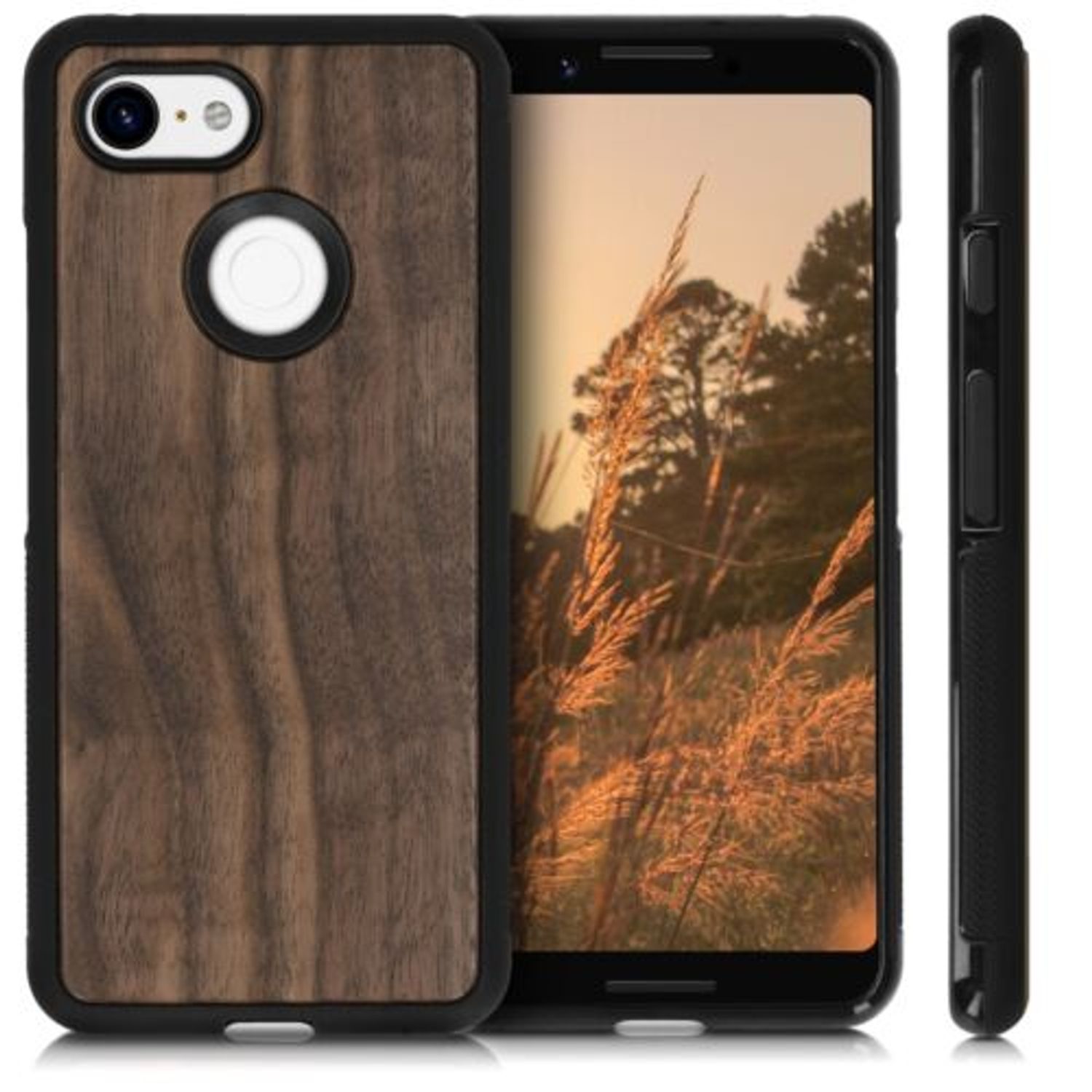 Husa pentru Google Pixel 3, Lemn, Maro, 49003.18 fotografia produsului View 2 L