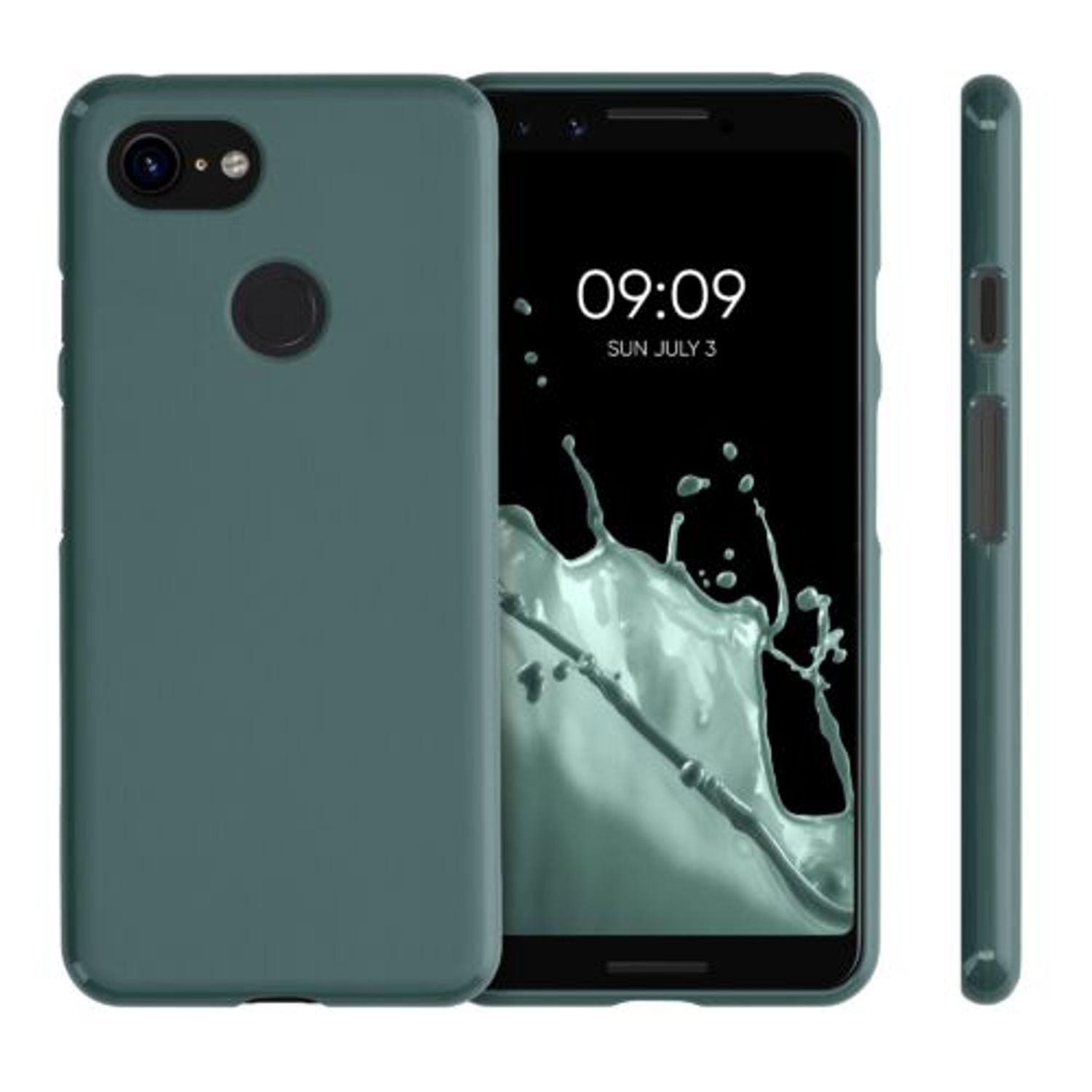 Husa pentru Google Pixel 3, Silicon, Verde, 45967.171 fotografia produsului View 2 L