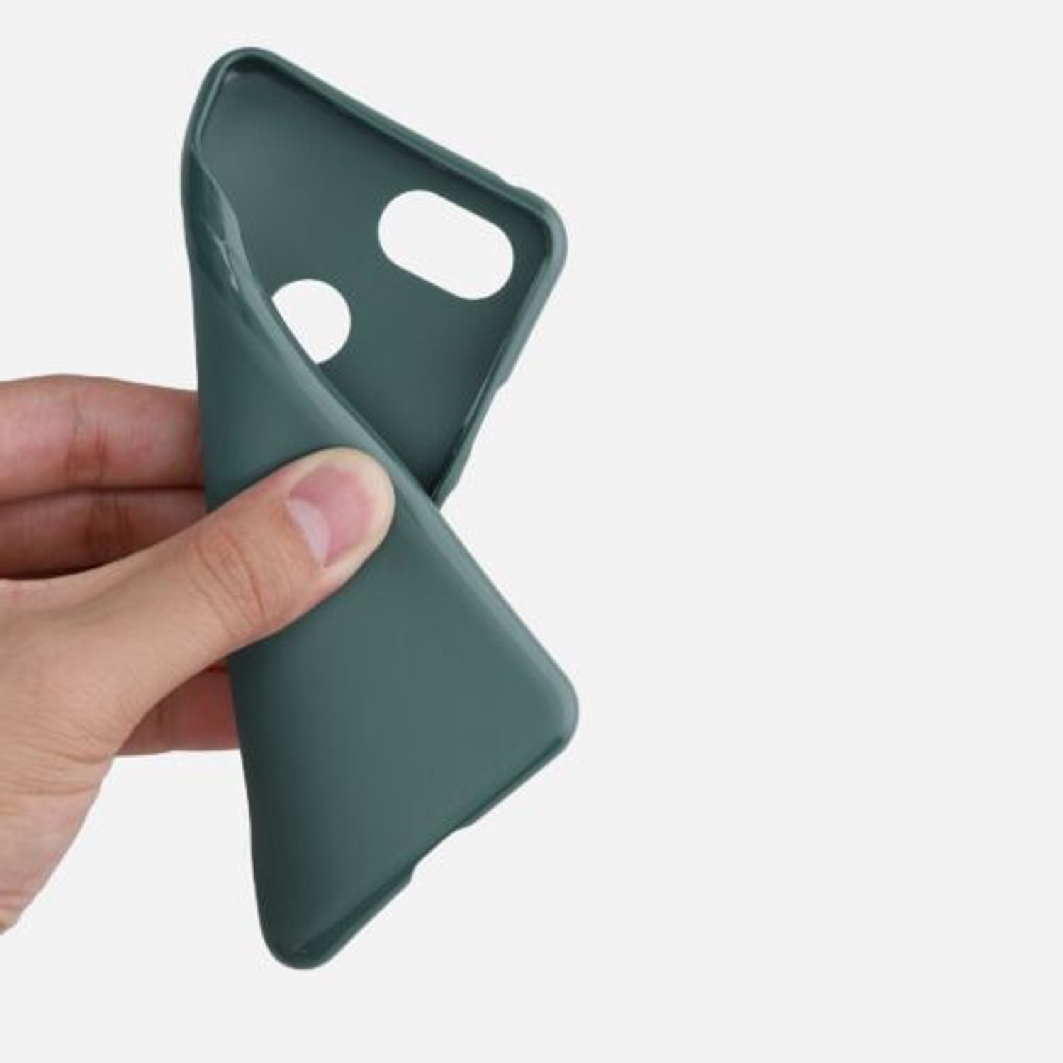 Husa pentru Google Pixel 3, Silicon, Verde, 45967.171 fotografia produsului View 7 L