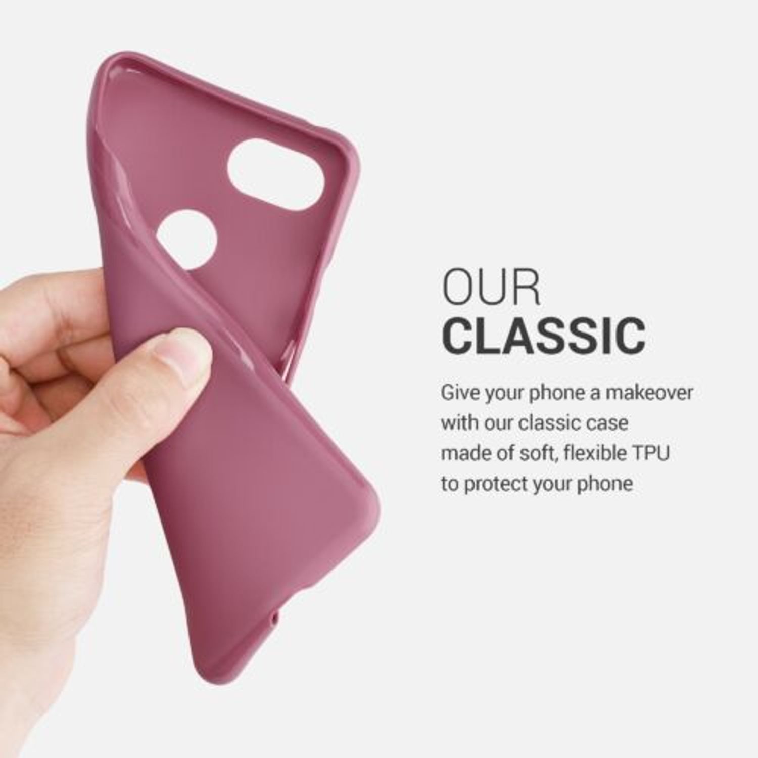 Husa pentru Google Pixel 3, Silicon, Roz, 45967.167 fotografia produsului View 6 L