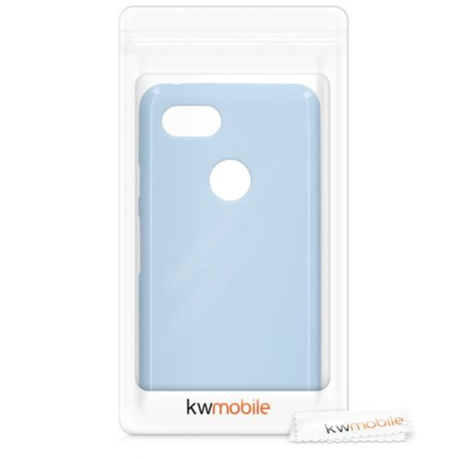 Husa pentru Google Pixel 3, Silicon, Albastru, 45967.58 fotografia produsului View 4 L