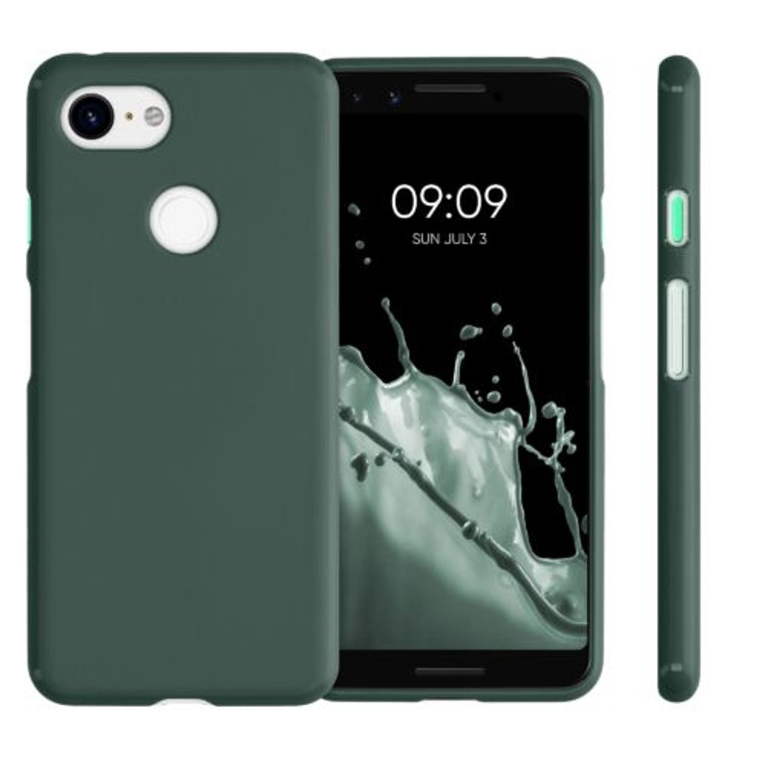 Husa pentru Google Pixel 3, Silicon, Verde, 45967.166 fotografia produsului View 2 L
