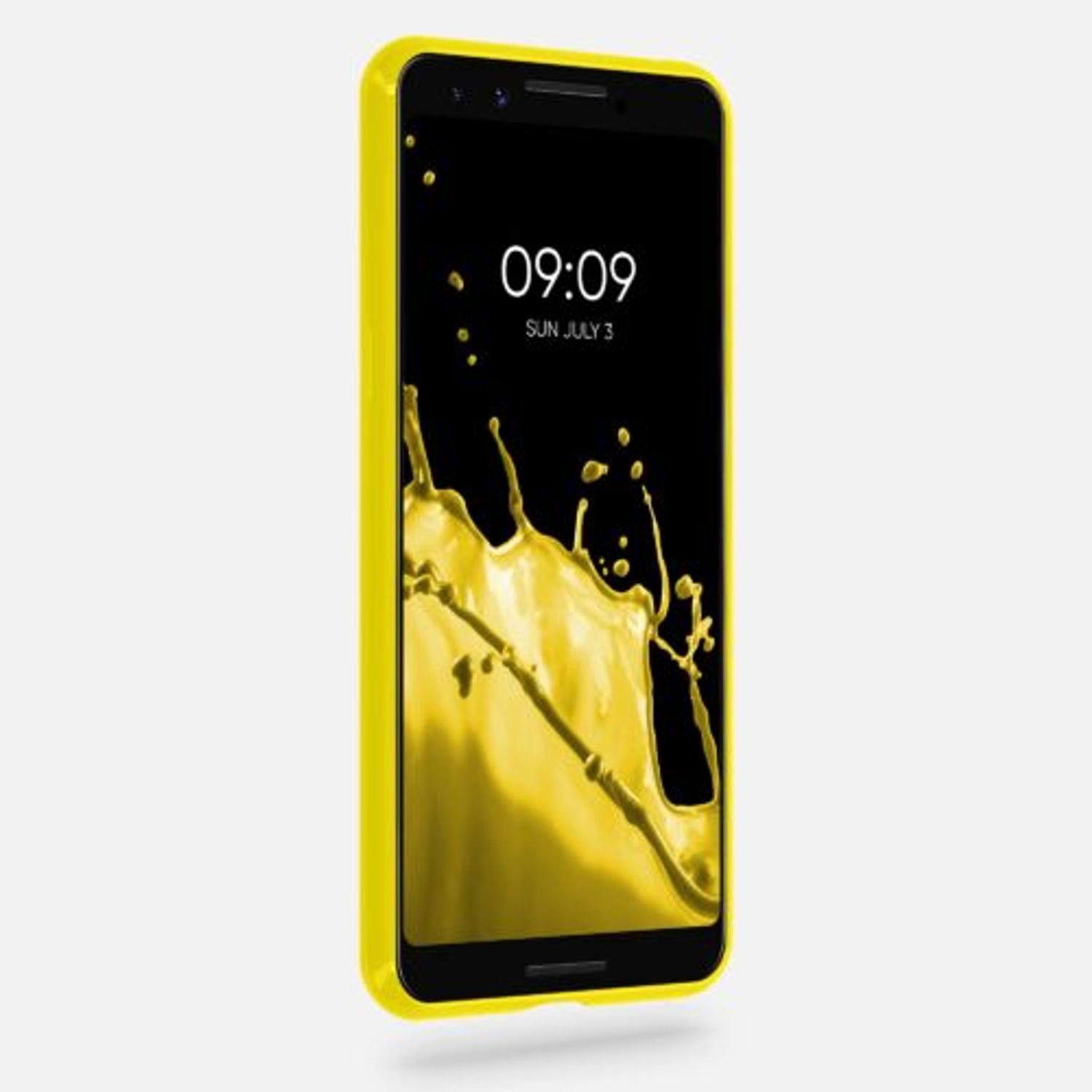Husa pentru Google Pixel 3, Silicon, Galben, 45967.165 fotografia produsului View 3 L