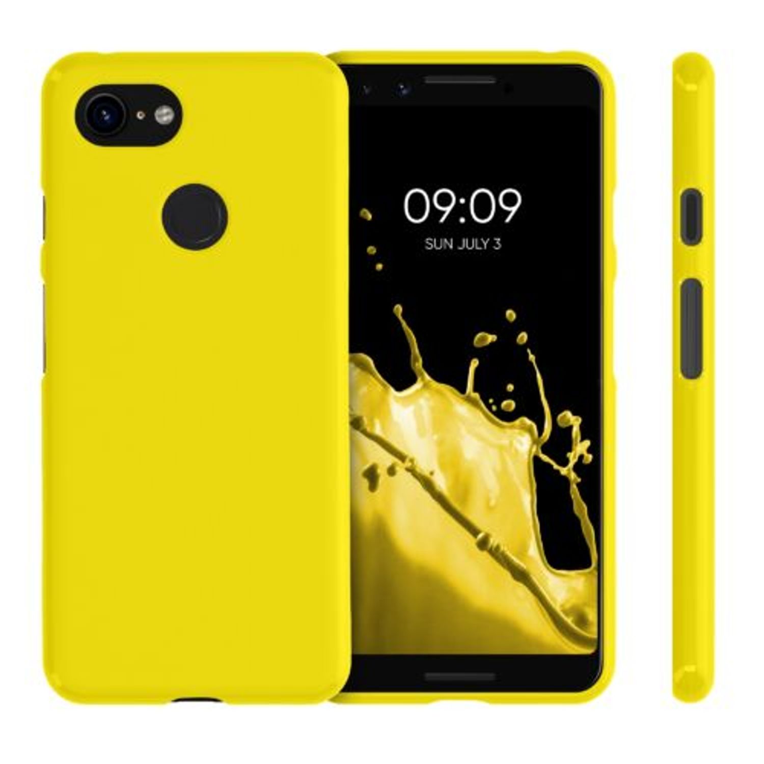 Husa pentru Google Pixel 3, Silicon, Galben, 45967.165 fotografia produsului View 2 L