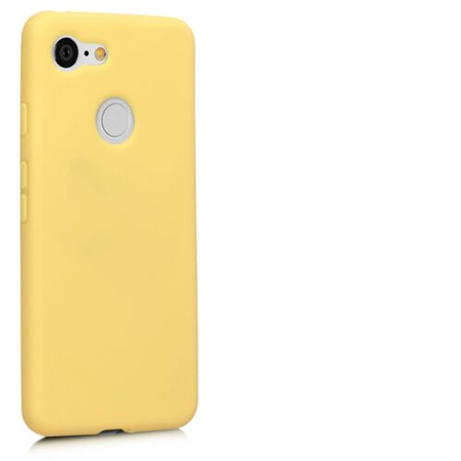 Husa pentru Google Pixel 3, Silicon, Galben, 45967.49 fotografia produsului View 8 L