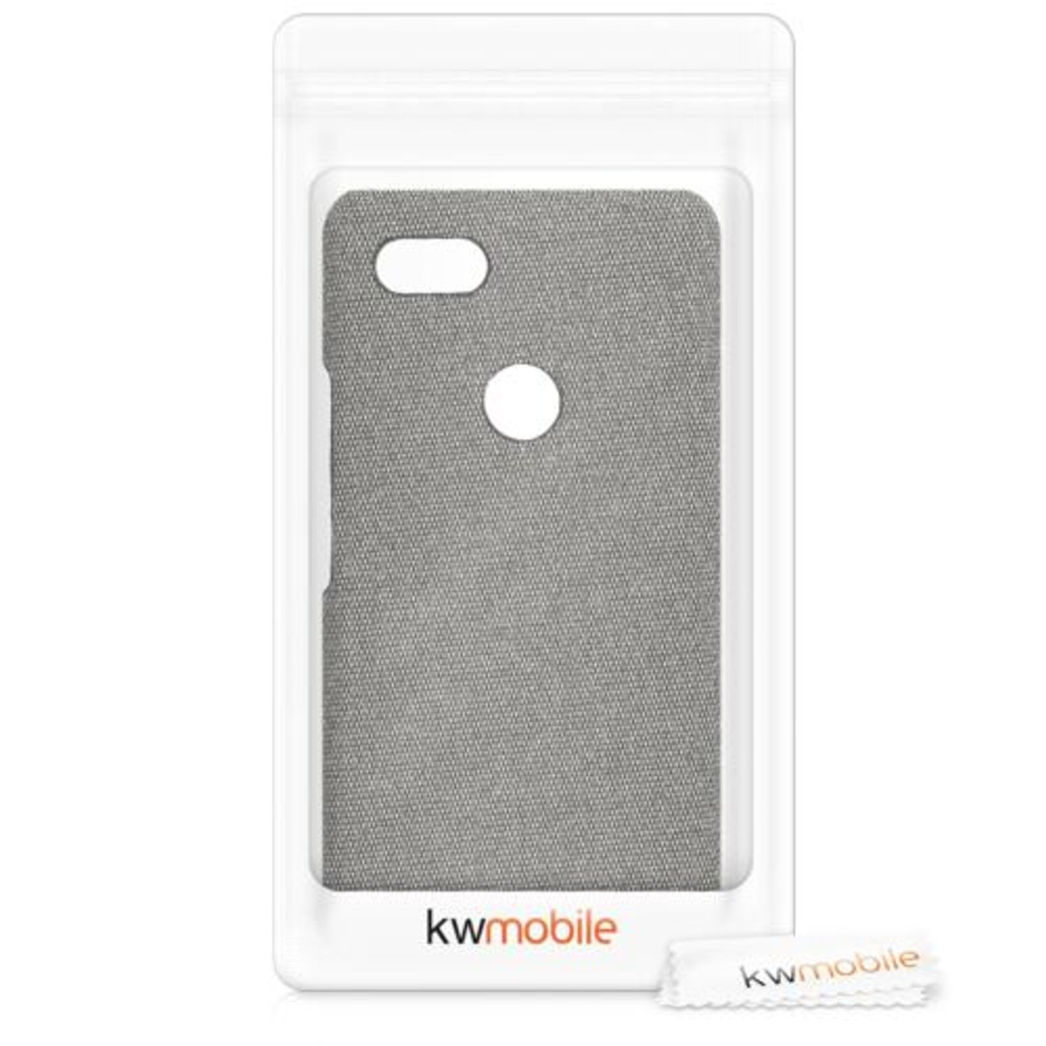 Husa pentru Google Pixel 3 XL, Textil, Gri, 46738.25 fotografia produsului View 16 L