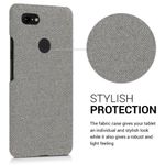 Husa pentru Google Pixel 3 XL, Textil, Gri, 46738.25 fotografia produsului View 11 S
