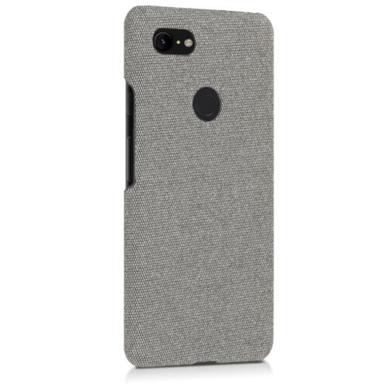 Husa pentru Google Pixel 3 XL, Textil, Gri, 46738.25 fotografia produsului View 15 L