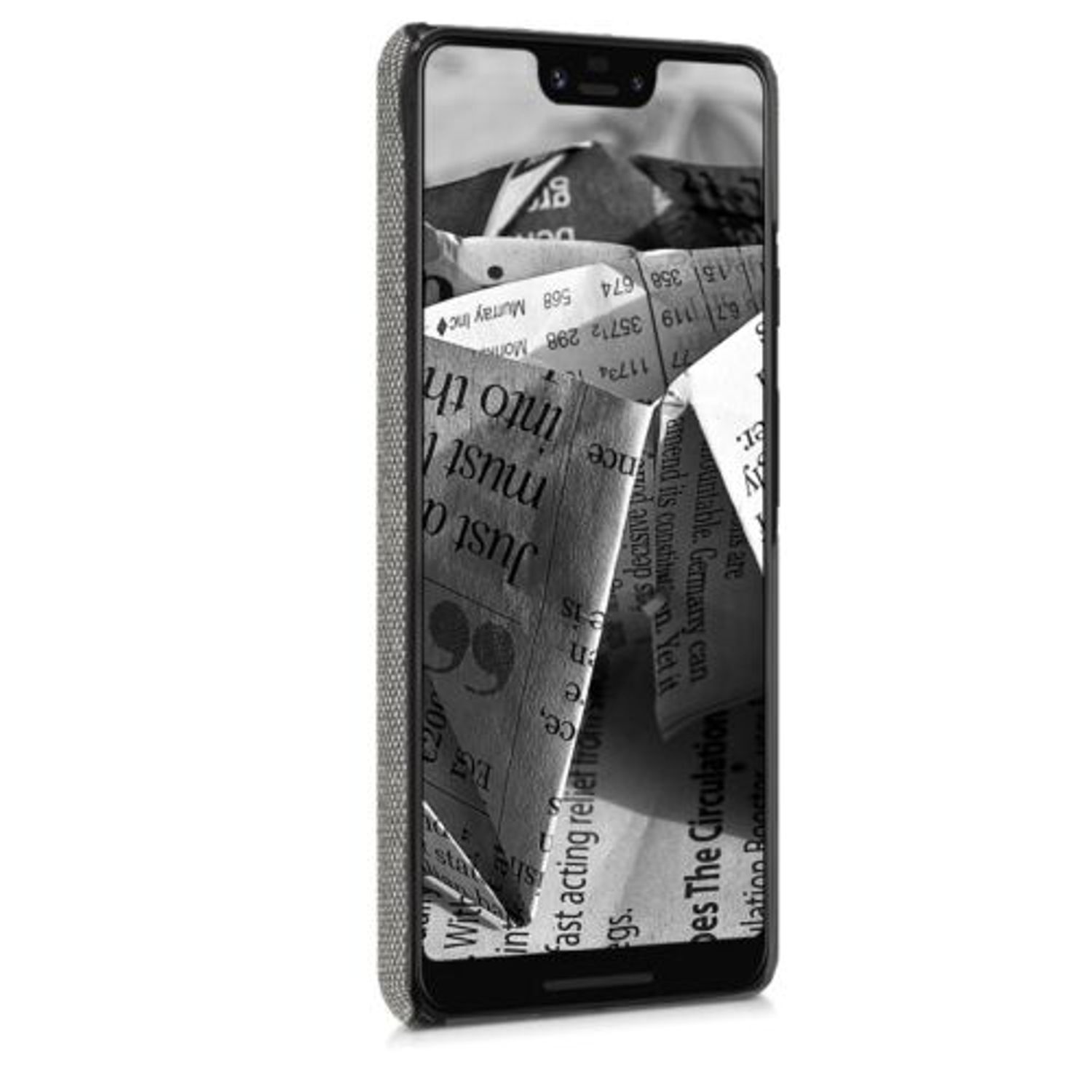Husa pentru Google Pixel 3 XL, Textil, Gri, 46738.25 fotografia produsului View 12 L