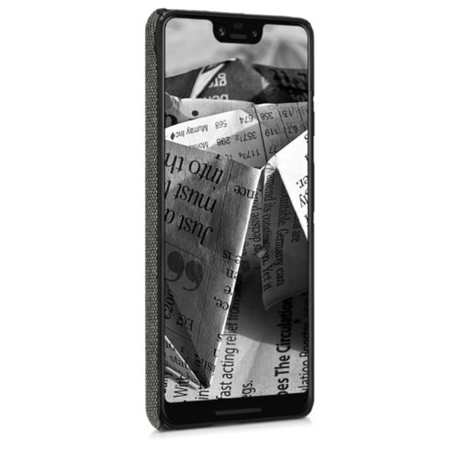 Husa pentru Google Pixel 3 XL, Textil, Gri, 46738.22 fotografia produsului View 3 L