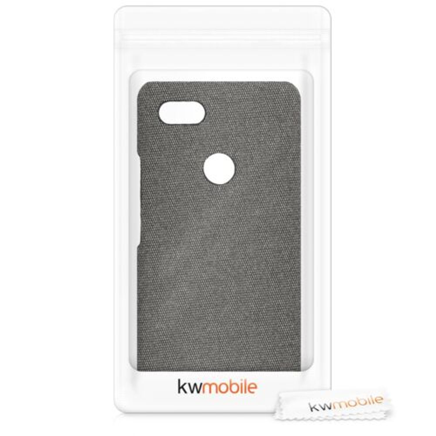 Husa pentru Google Pixel 3 XL, Textil, Gri, 46738.22 fotografia produsului View 7 L