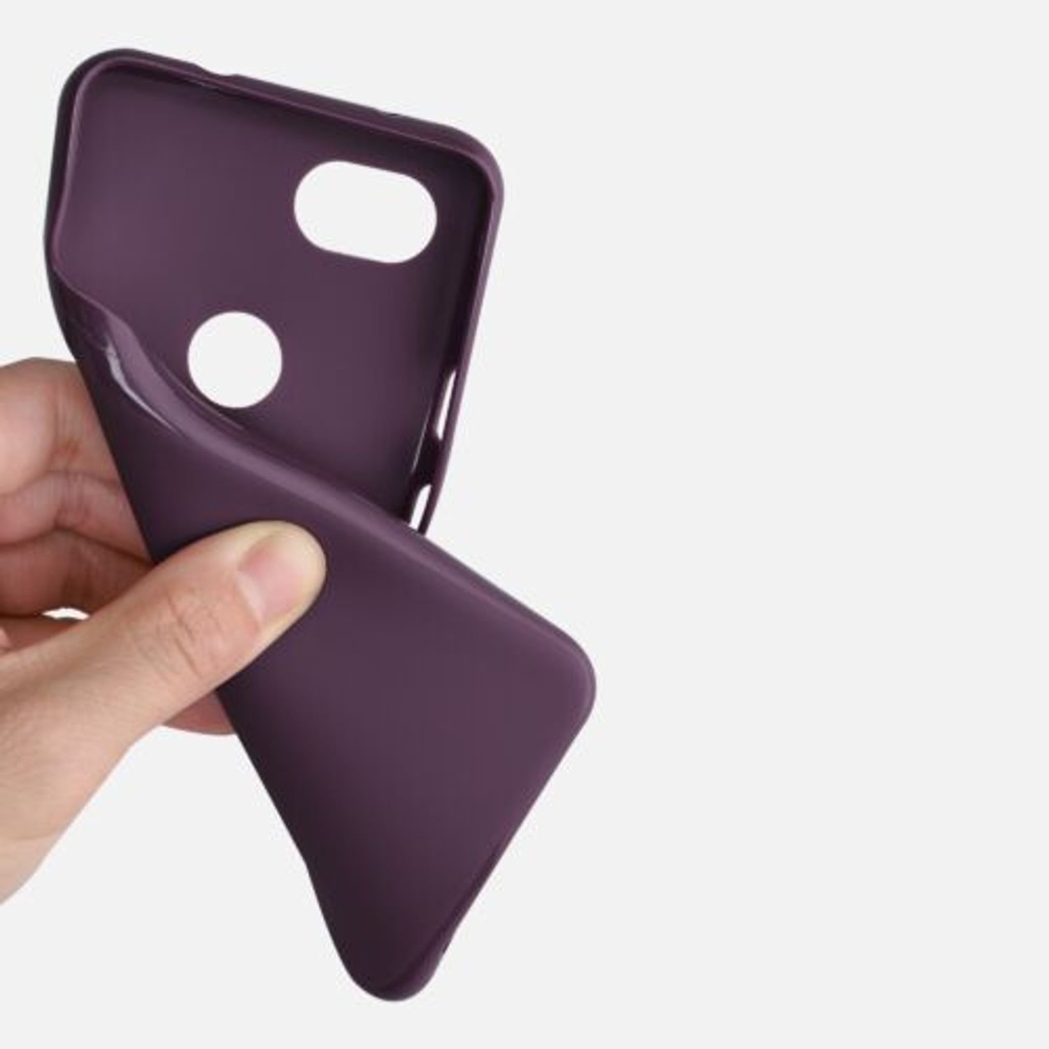 Husa pentru Google Pixel 3a, Silicon, Mov, 47590.197 fotografia produsului View 8 L