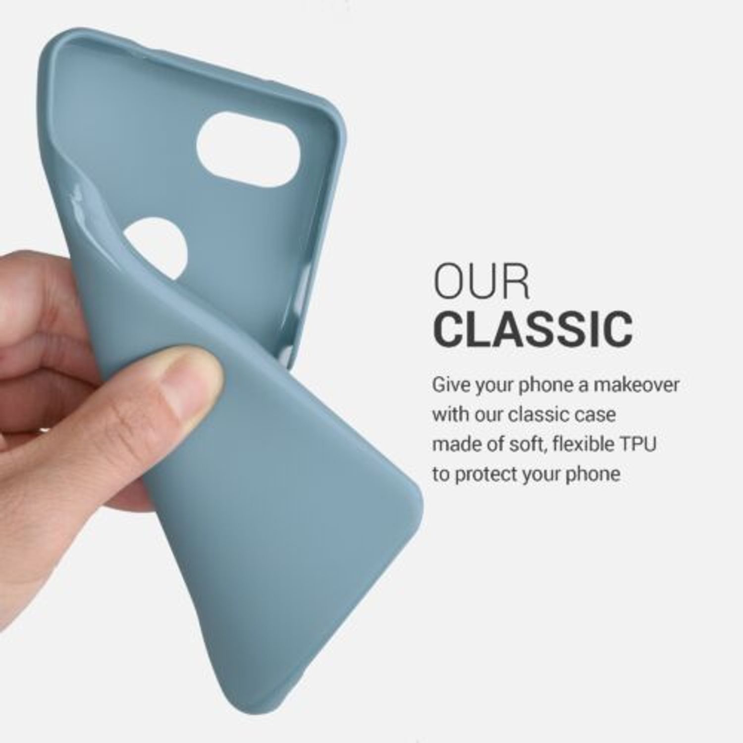 Husa pentru Google Pixel 3a, Silicon, Albastru, 47590.206 fotografia produsului View 3 L