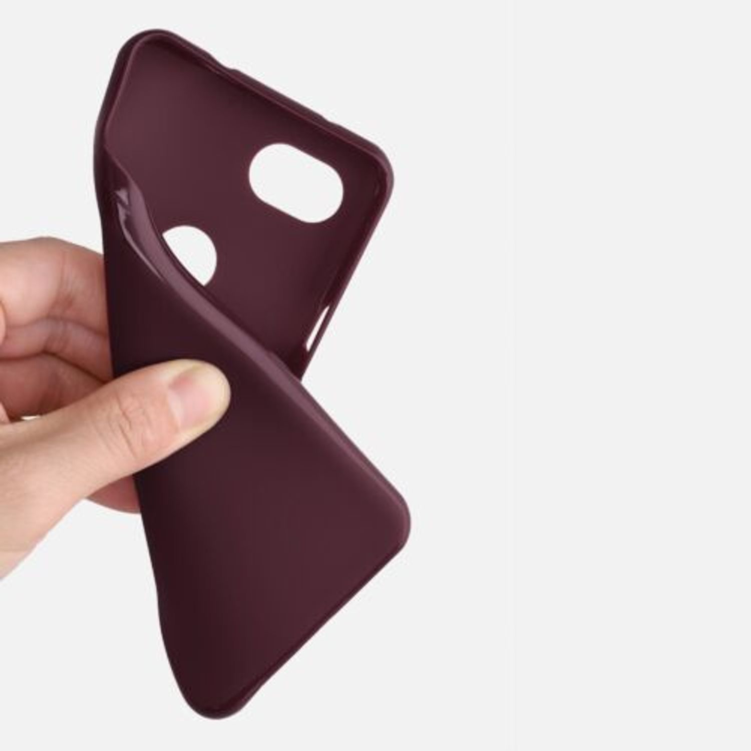 Husa pentru Google Pixel 3a, Silicon, Rosu, 47590.190 fotografia produsului View 8 L