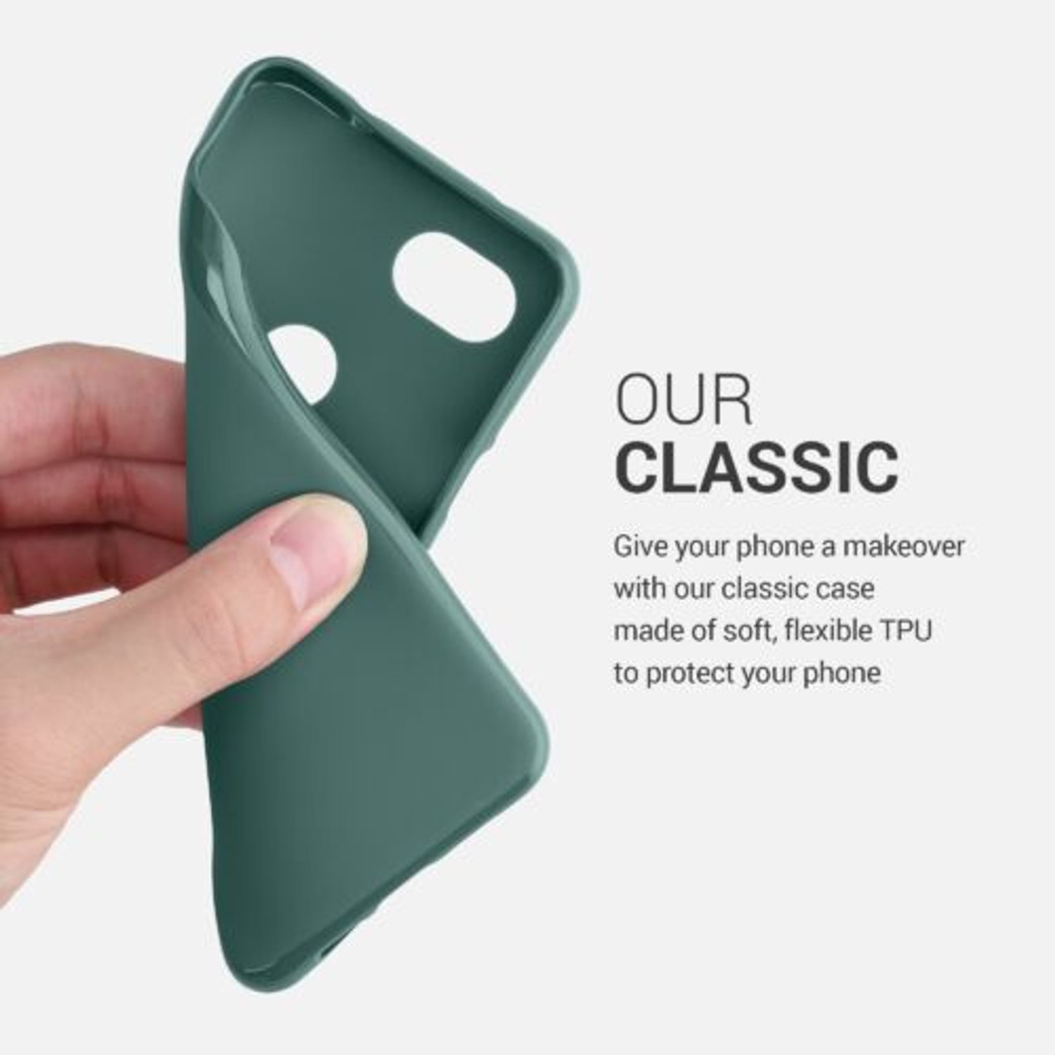 Husa pentru Google Pixel 3a, Silicon, Verde, 47590.171 fotografia produsului View 11 L