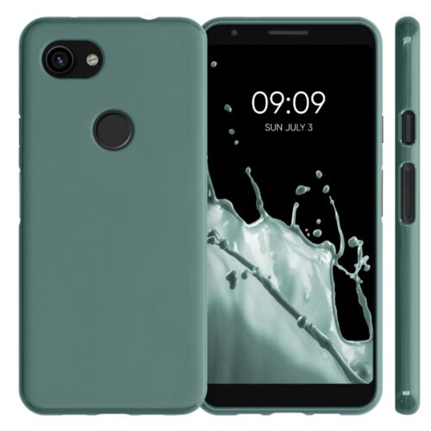 Husa pentru Google Pixel 3a, Silicon, Verde, 47590.171 fotografia produsului View 13 L