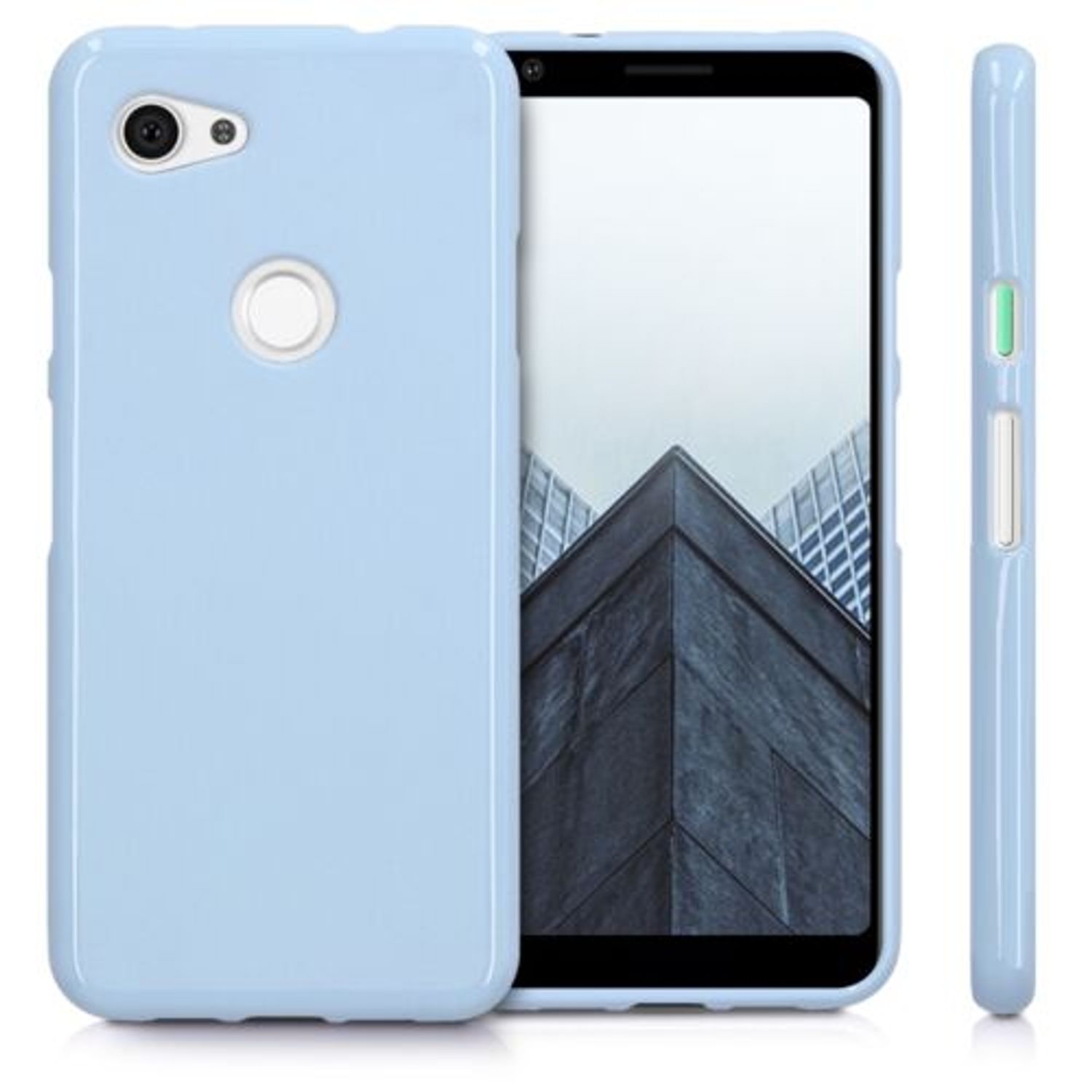 Husa pentru Google Pixel 3a, Silicon, Albastru, 47590.58 fotografia produsului View 2 L