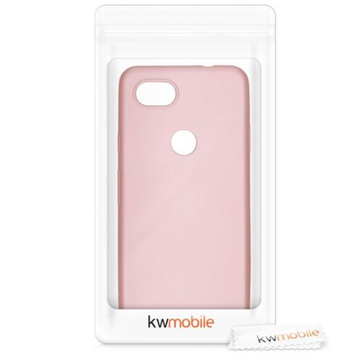 Husa pentru Google Pixel 3a, Silicon, Rose Gold, 47590.31 fotografia produsului View 7 L