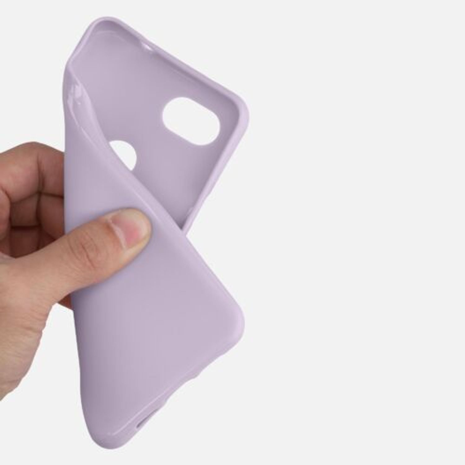 Husa pentru Google Pixel 3a, Silicon, Mov, 47590.108 fotografia produsului View 7 L