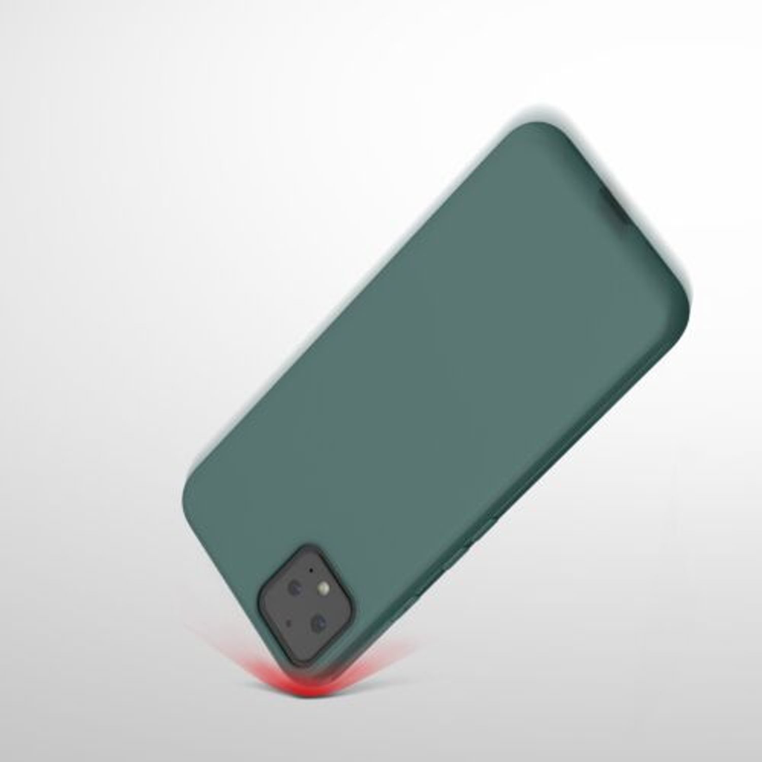 Husa pentru Google Pixel 4, Silicon, Verde, 50326.171 fotografia produsului View 11 L