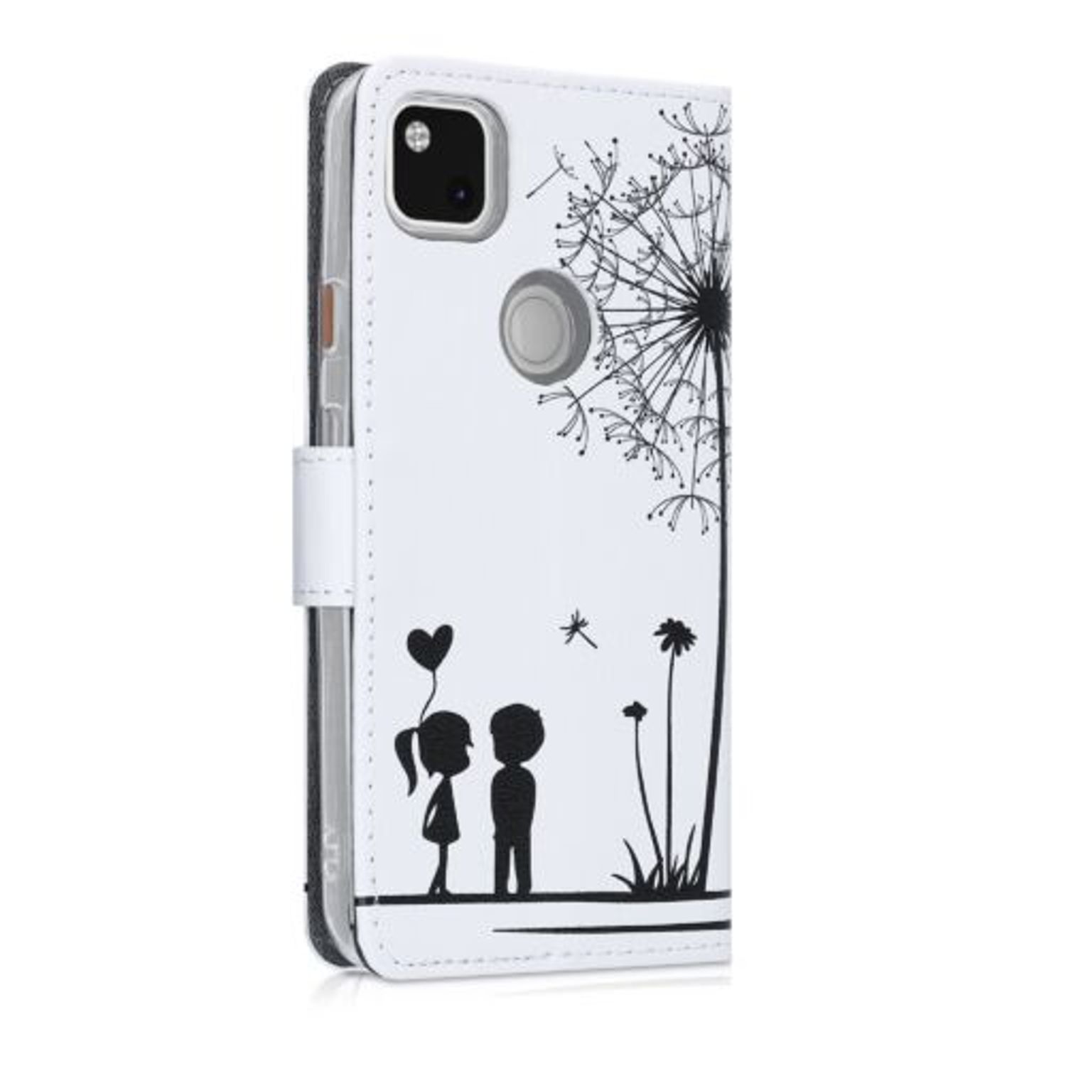 Husa pentru Google Pixel 4a, Piele ecologica, Alb, 52958.04 fotografia produsului View 4 L