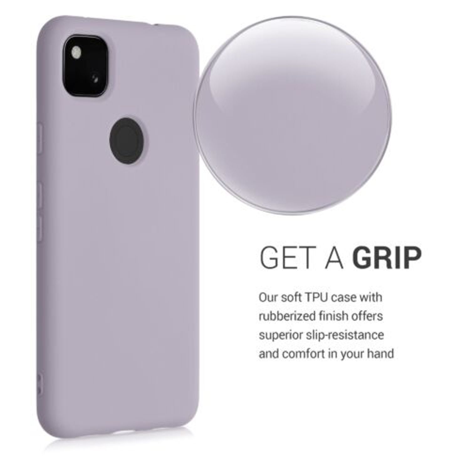 Husa pentru Google Pixel 4a, Silicon, Mov, 52622.192 fotografia produsului View 5 L