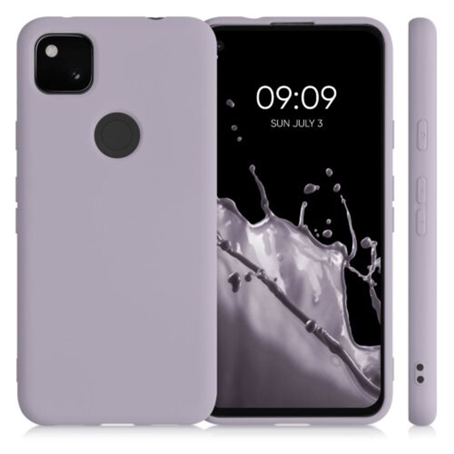 Husa pentru Google Pixel 4a, Silicon, Mov, 52622.192 fotografia produsului View 2 L